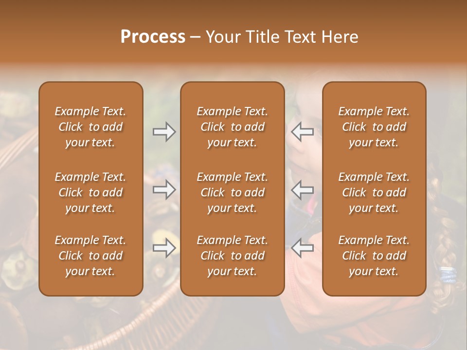 Girl Find Look PowerPoint Template