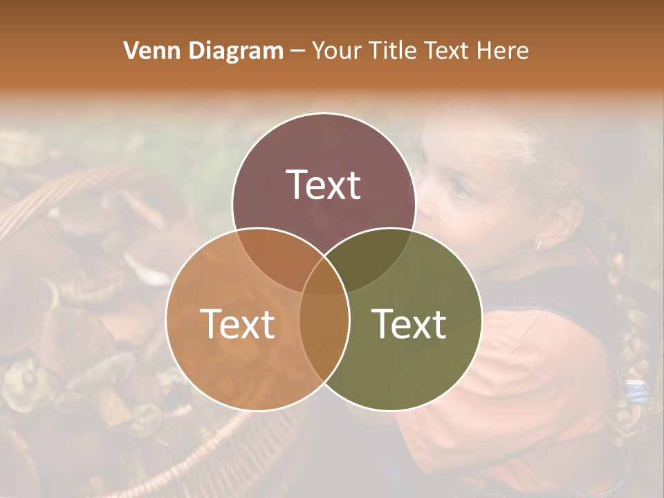 Girl Find Look PowerPoint Template