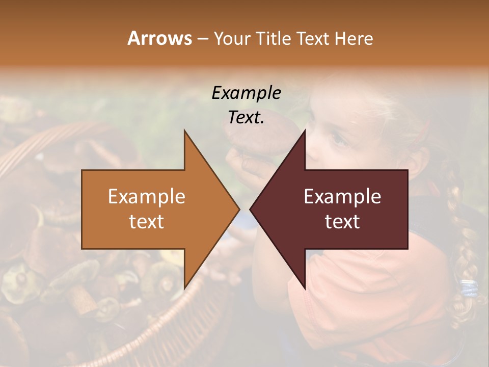 Girl Find Look PowerPoint Template