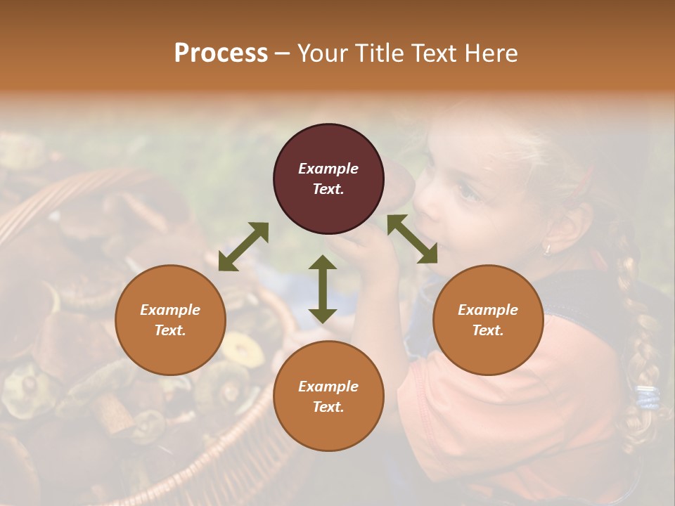 Girl Find Look PowerPoint Template