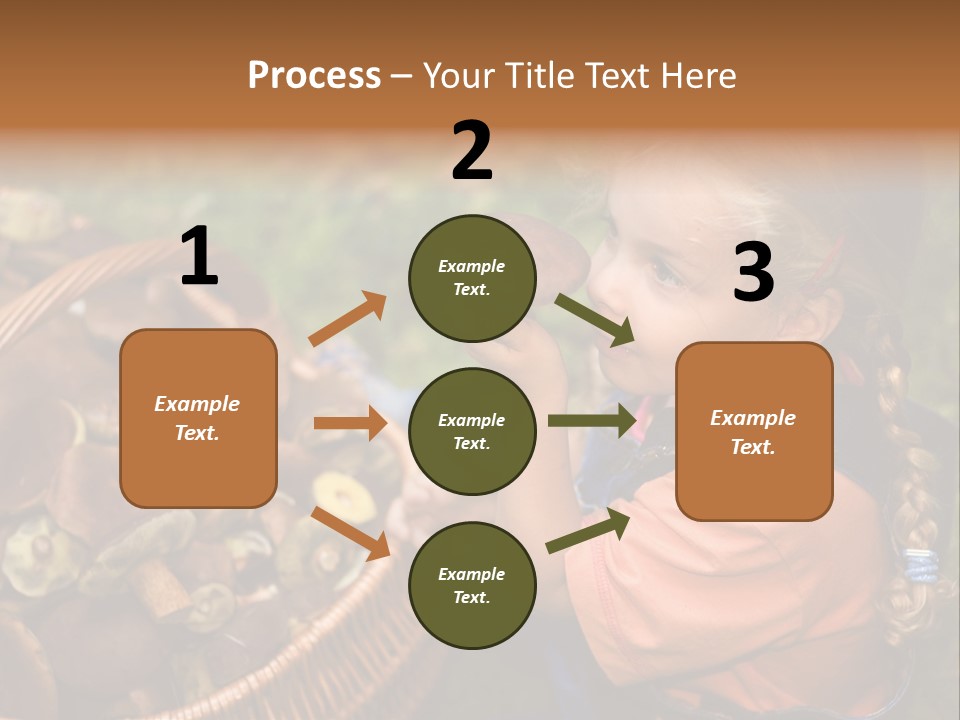 Girl Find Look PowerPoint Template