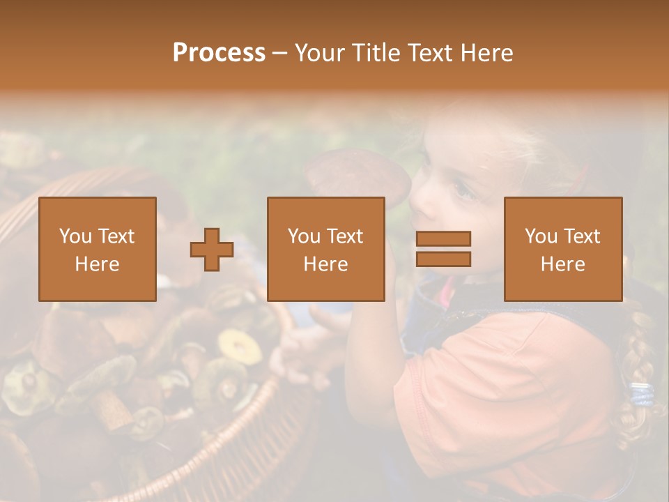 Girl Find Look PowerPoint Template