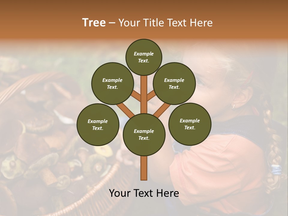 Girl Find Look PowerPoint Template