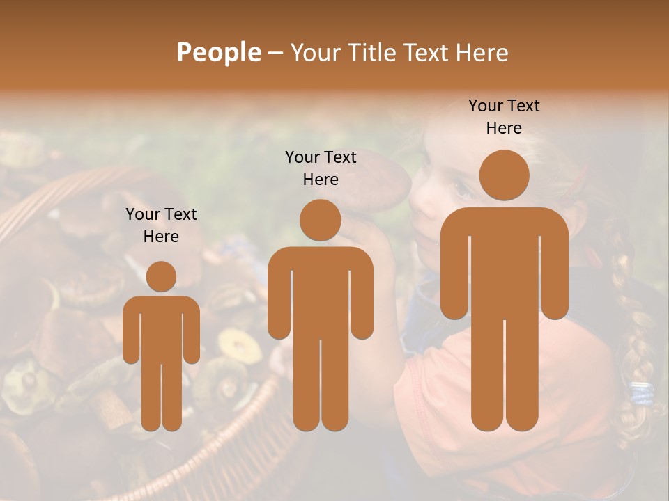 Girl Find Look PowerPoint Template