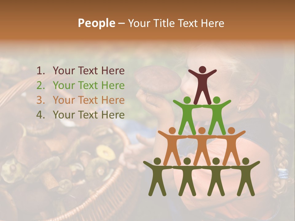 Girl Find Look PowerPoint Template