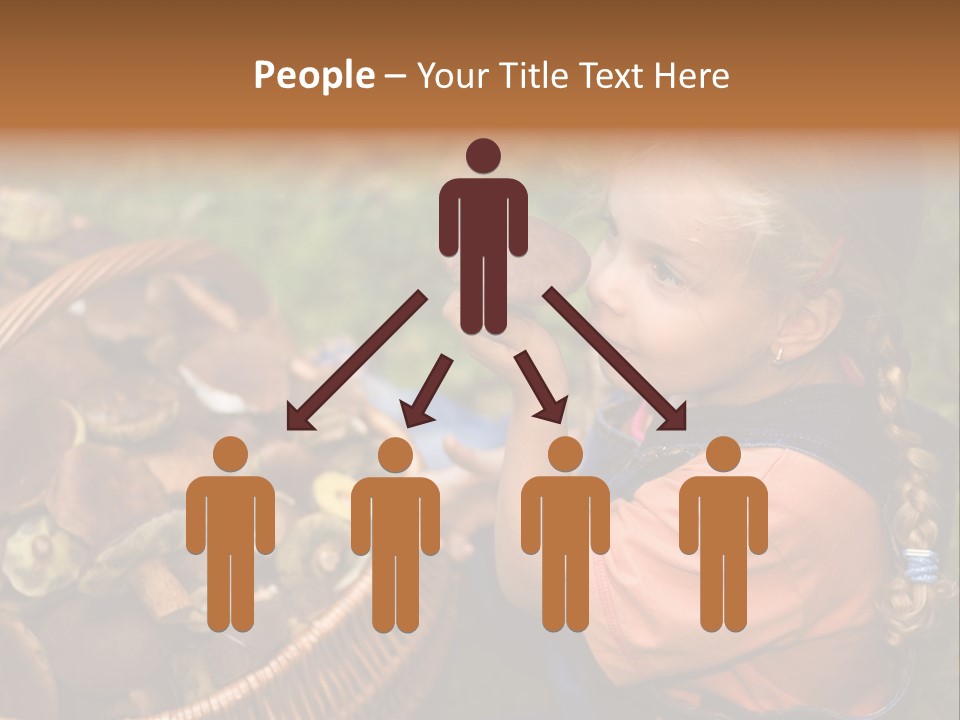 Girl Find Look PowerPoint Template