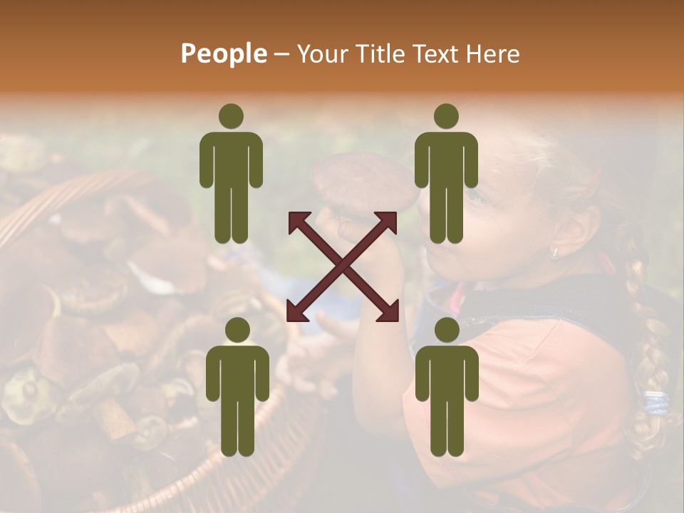 Girl Find Look PowerPoint Template