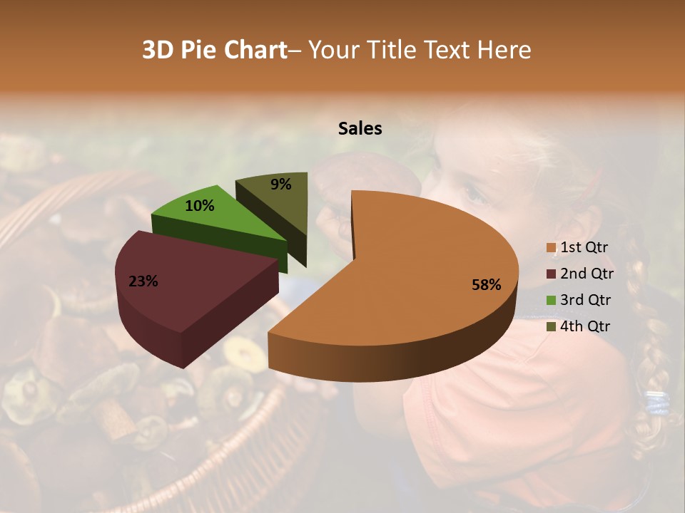 Girl Find Look PowerPoint Template