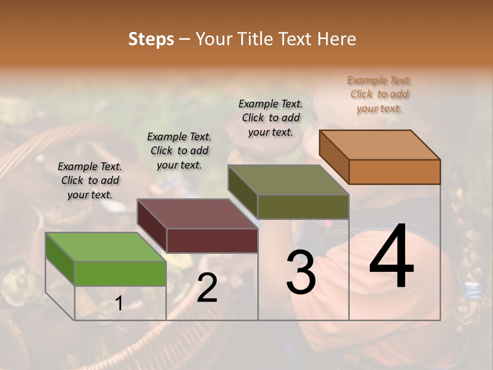 Girl Find Look PowerPoint Template