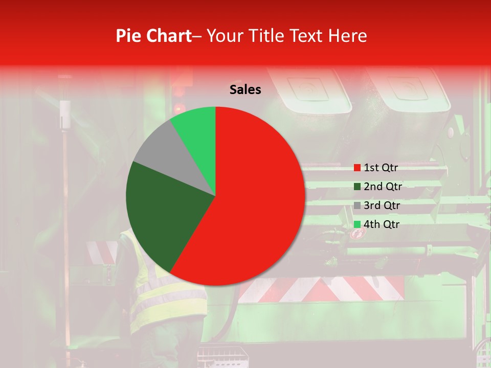 Housewife Man Truck PowerPoint Template