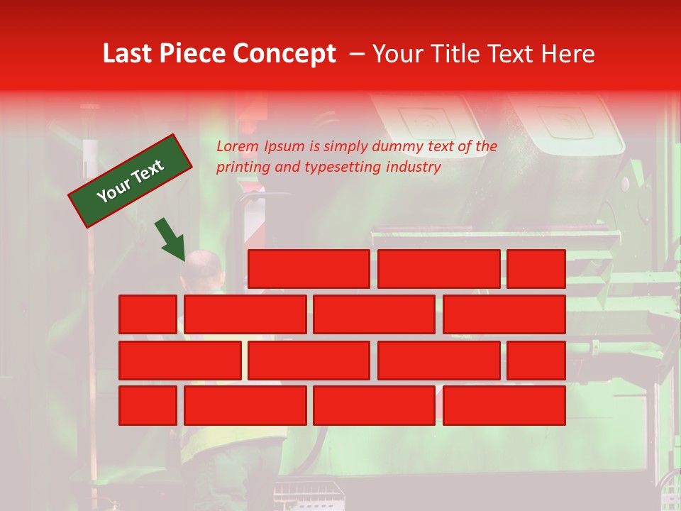 Housewife Man Truck PowerPoint Template