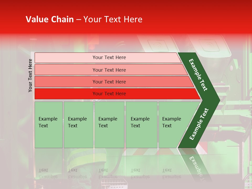 Housewife Man Truck PowerPoint Template