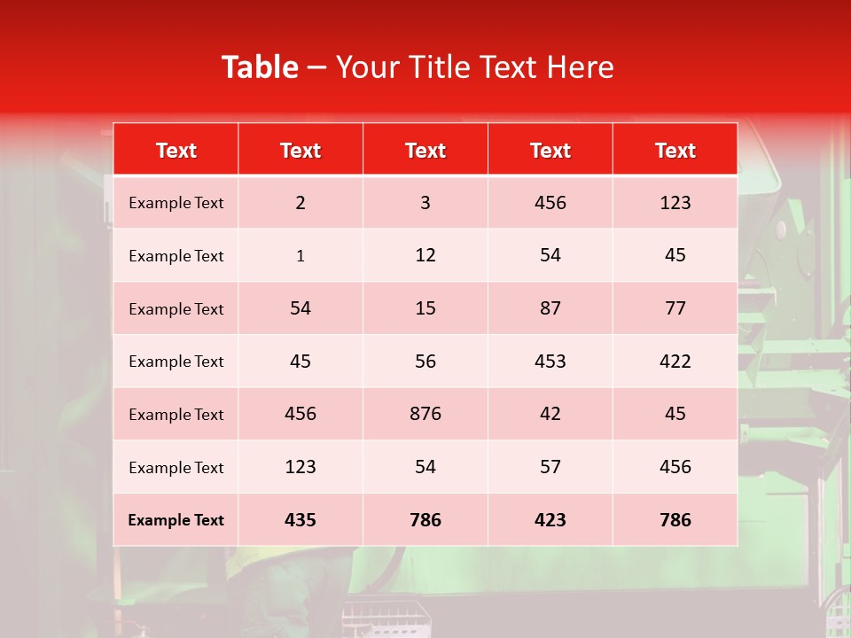 Housewife Man Truck PowerPoint Template