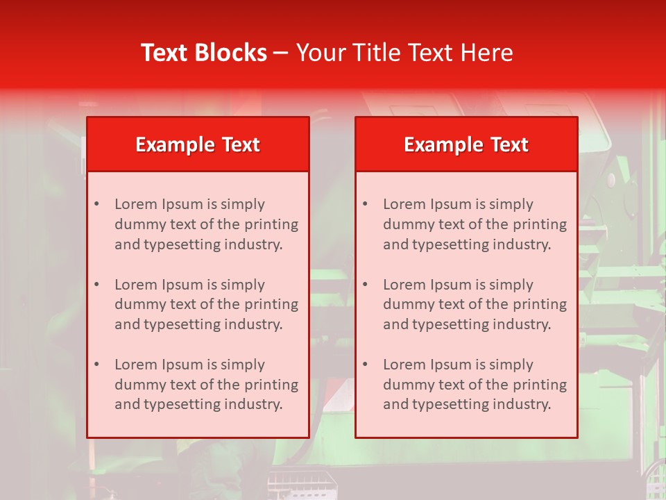 Housewife Man Truck PowerPoint Template