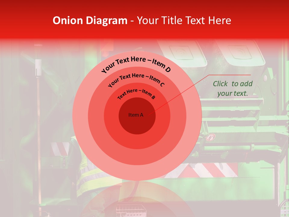 Housewife Man Truck PowerPoint Template