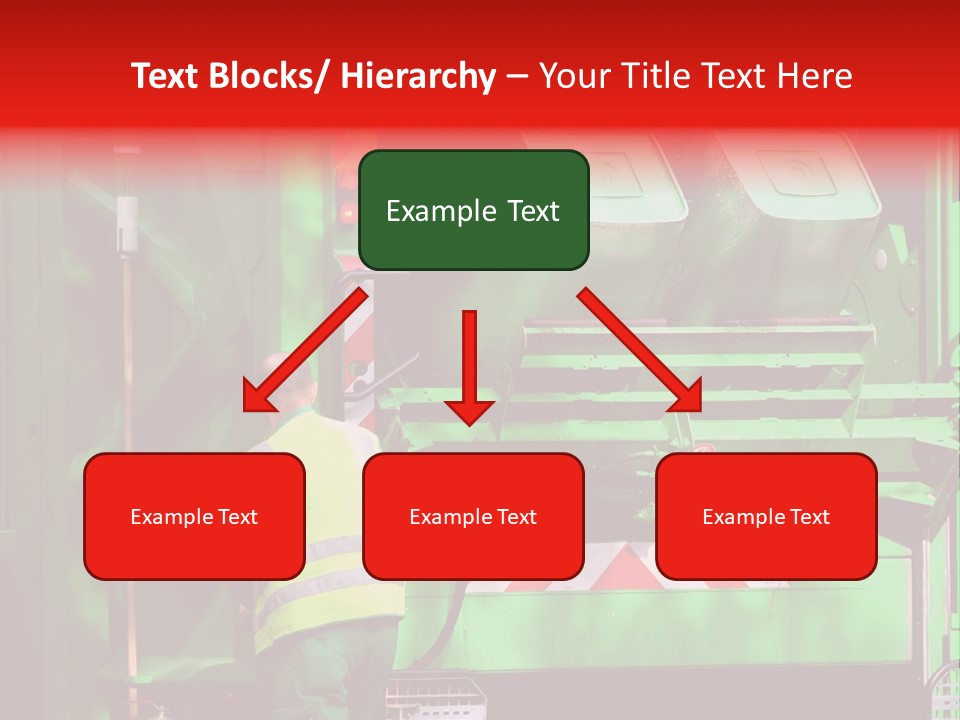 Housewife Man Truck PowerPoint Template