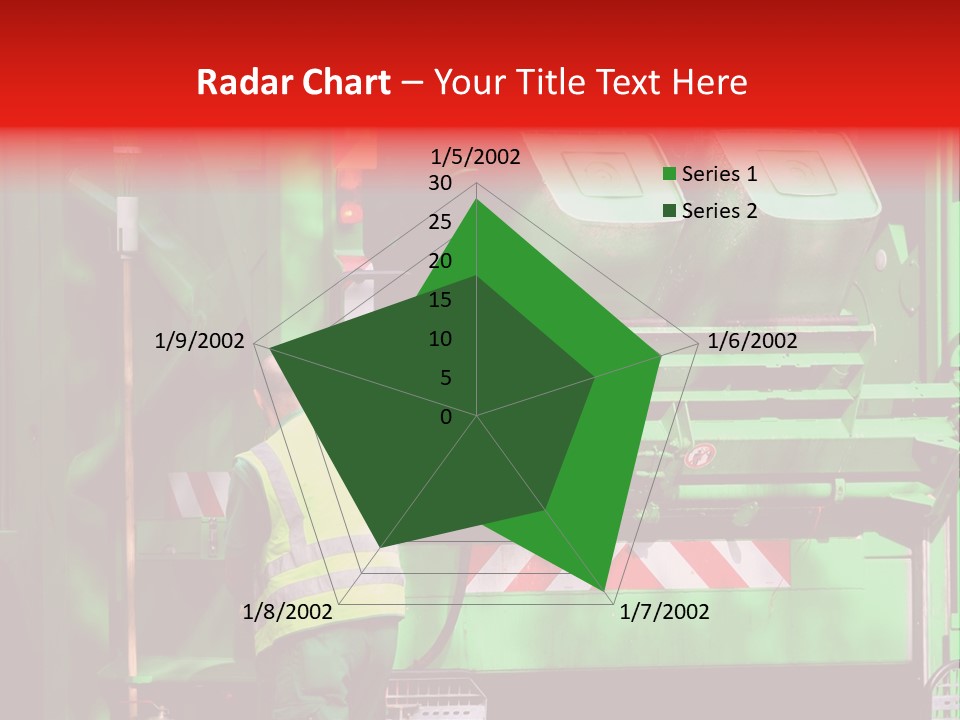 Housewife Man Truck PowerPoint Template