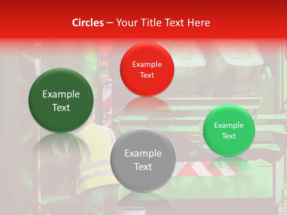 Housewife Man Truck PowerPoint Template