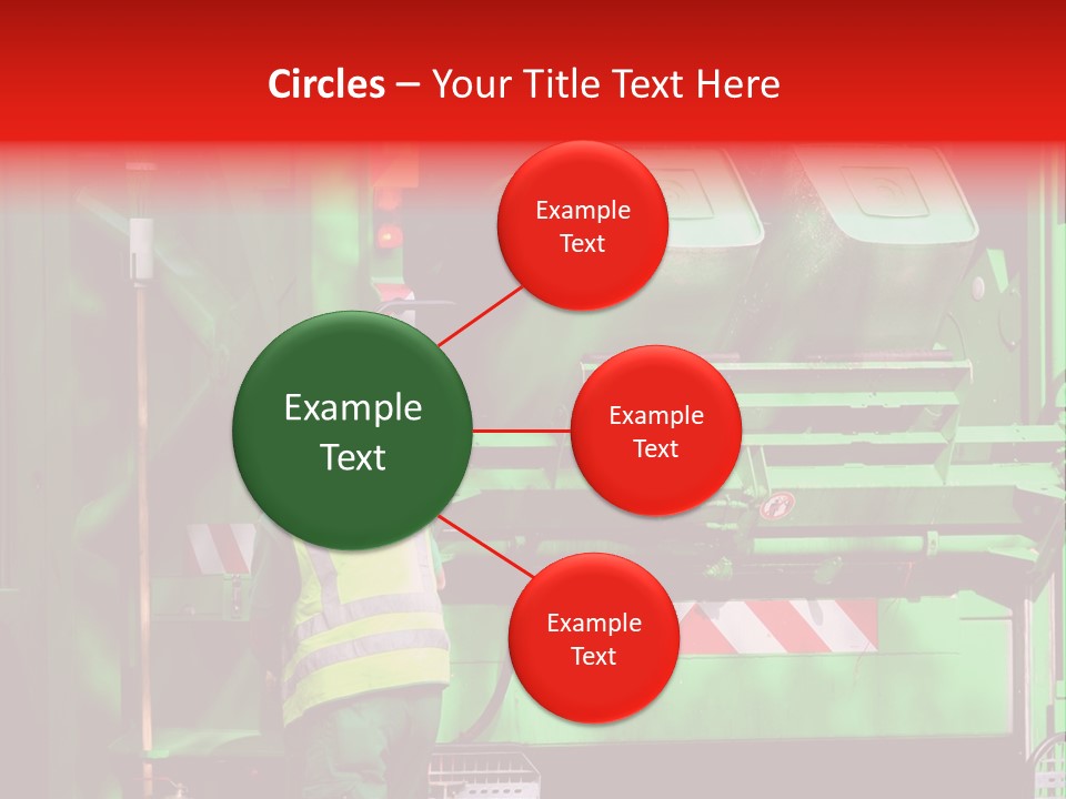 Housewife Man Truck PowerPoint Template