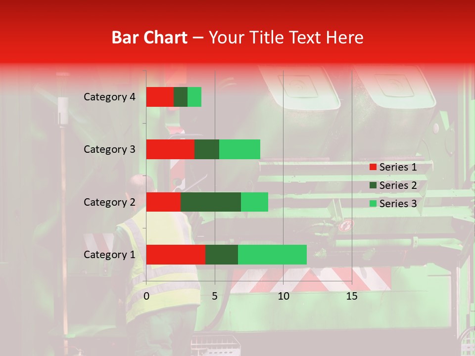Housewife Man Truck PowerPoint Template