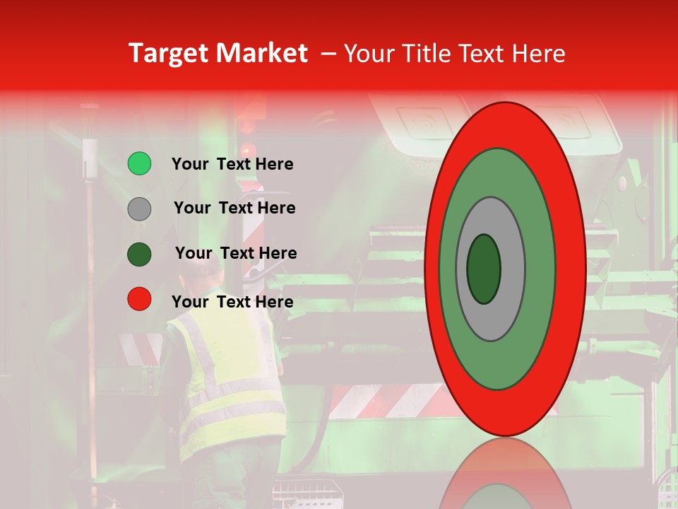 Housewife Man Truck PowerPoint Template