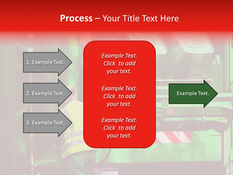 Housewife Man Truck PowerPoint Template