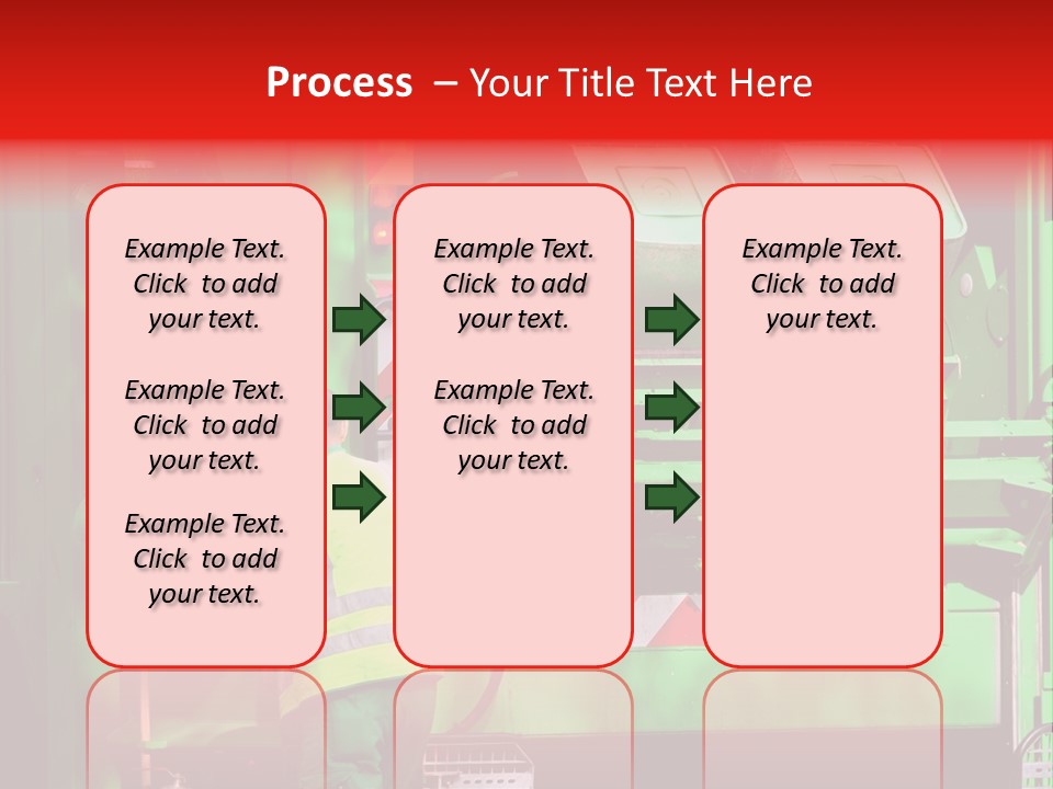 Housewife Man Truck PowerPoint Template