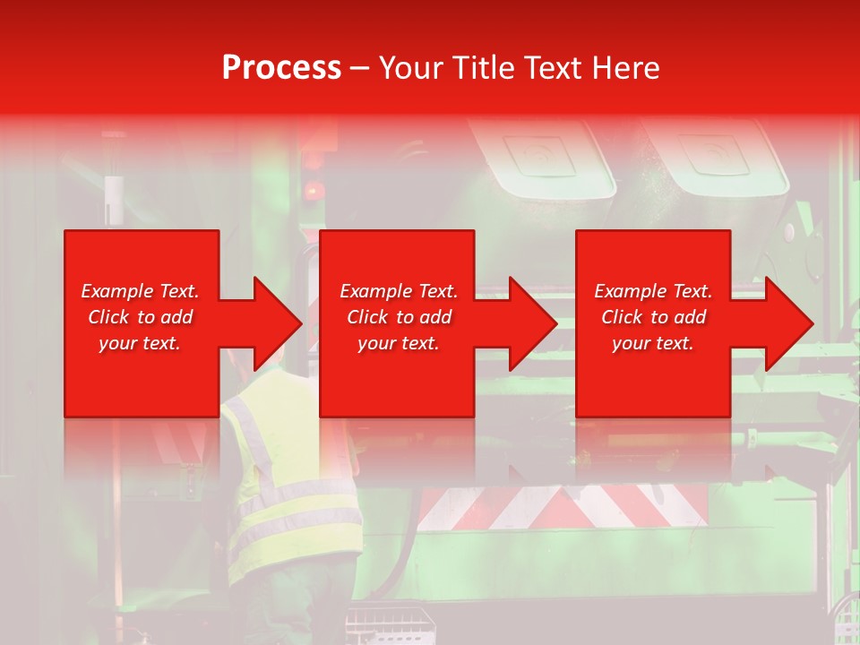 Housewife Man Truck PowerPoint Template