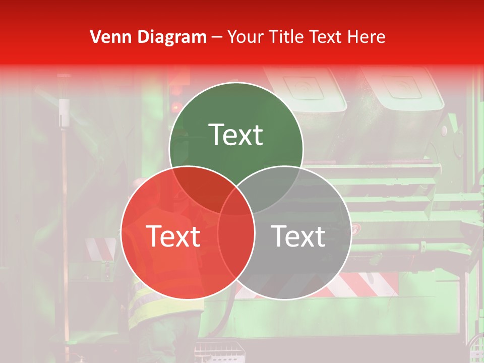 Housewife Man Truck PowerPoint Template