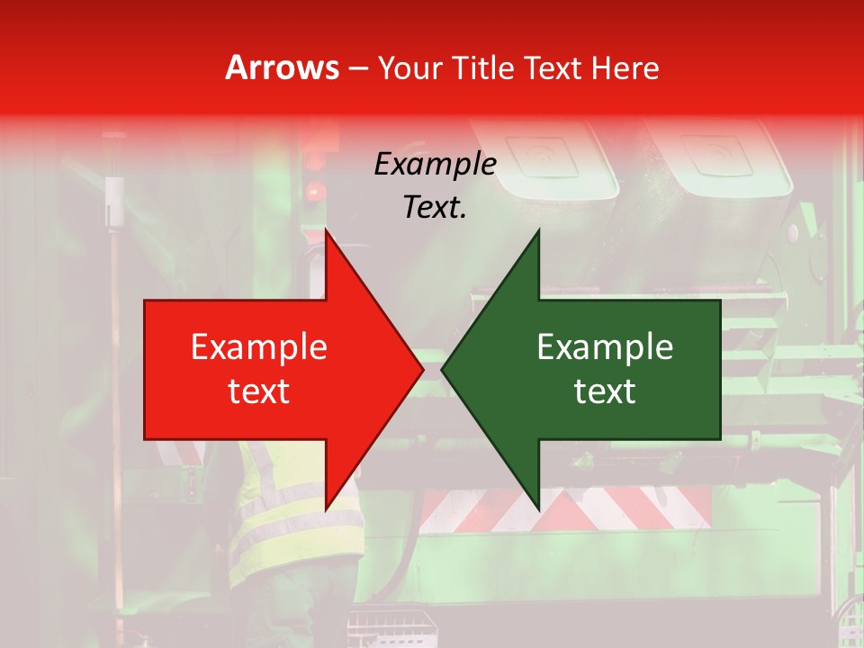 Housewife Man Truck PowerPoint Template