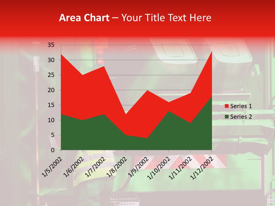 Housewife Man Truck PowerPoint Template