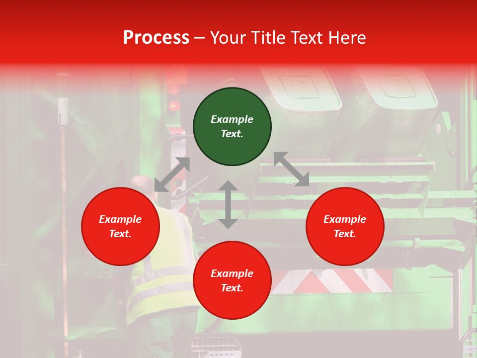 Housewife Man Truck PowerPoint Template