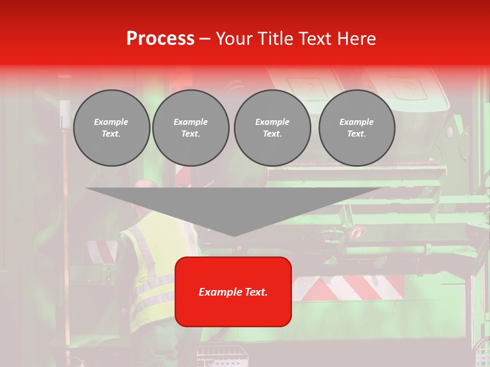 Housewife Man Truck PowerPoint Template