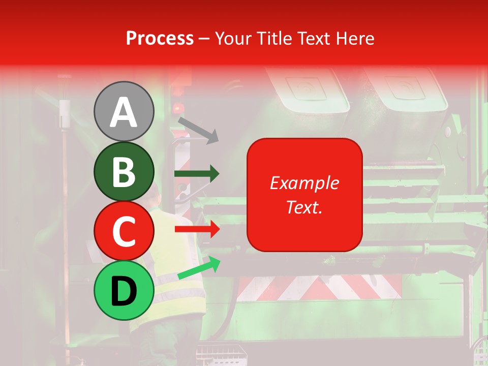 Housewife Man Truck PowerPoint Template