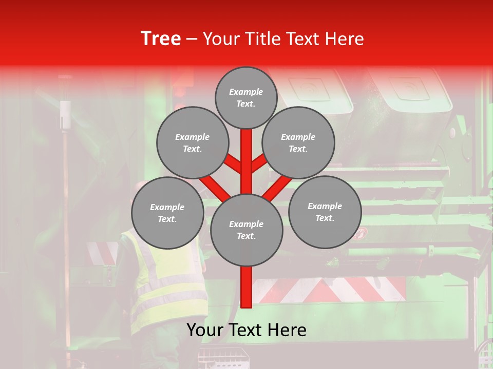 Housewife Man Truck PowerPoint Template