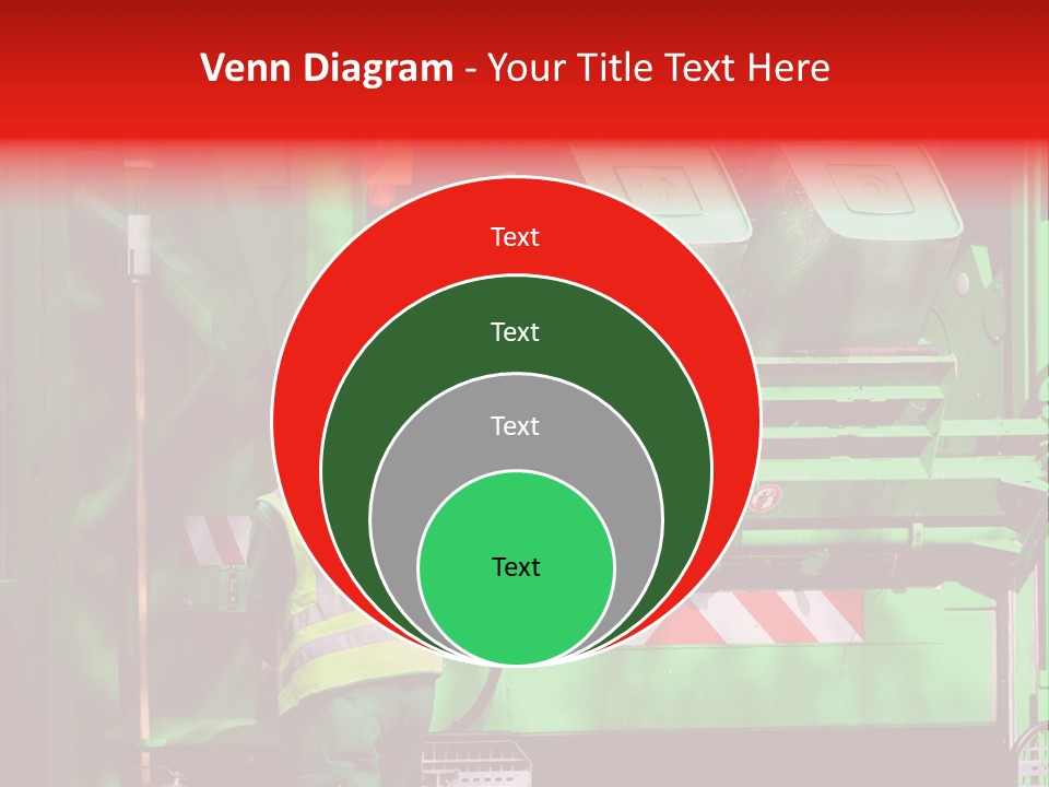 Housewife Man Truck PowerPoint Template
