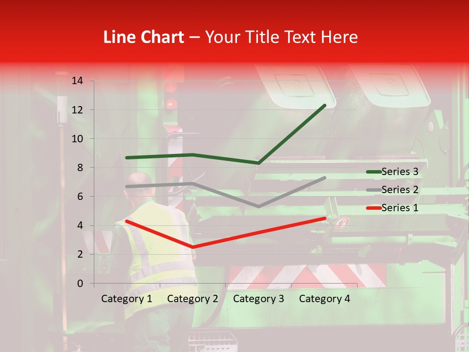 Housewife Man Truck PowerPoint Template