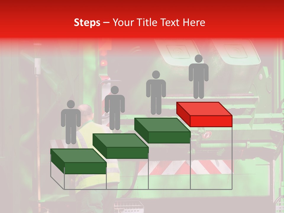 Housewife Man Truck PowerPoint Template