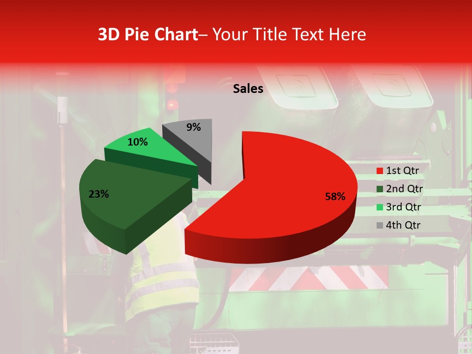 Housewife Man Truck PowerPoint Template