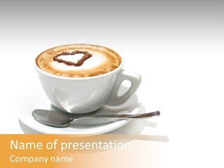 Stained Dinner Coffee PowerPoint Template