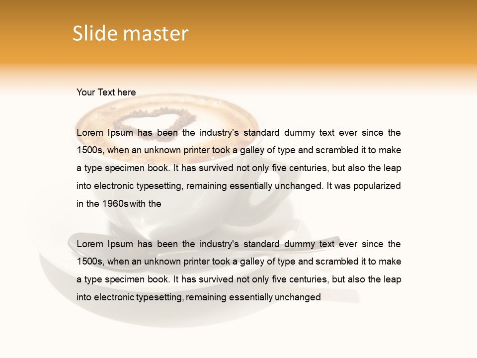 Stained Dinner Coffee PowerPoint Template