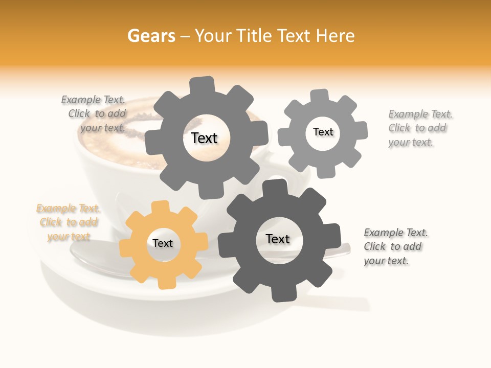 Stained Dinner Coffee PowerPoint Template