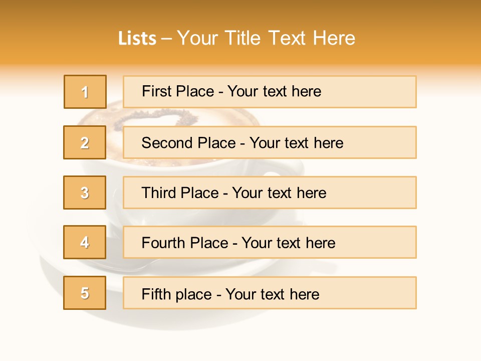 Stained Dinner Coffee PowerPoint Template