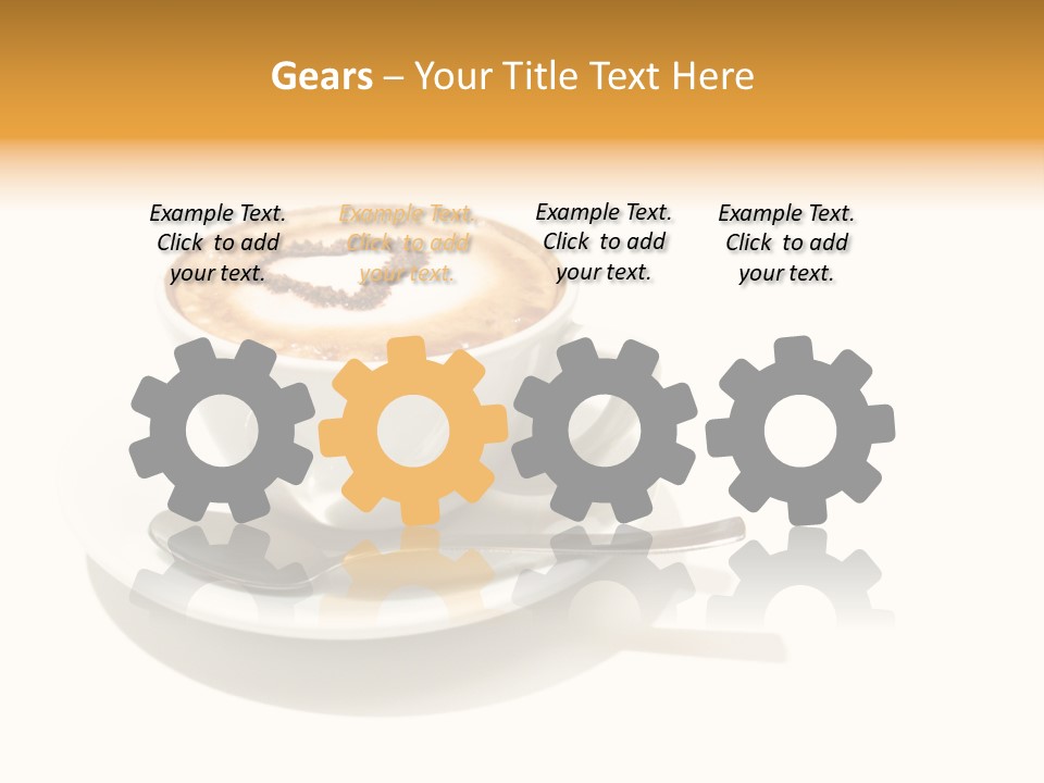 Stained Dinner Coffee PowerPoint Template