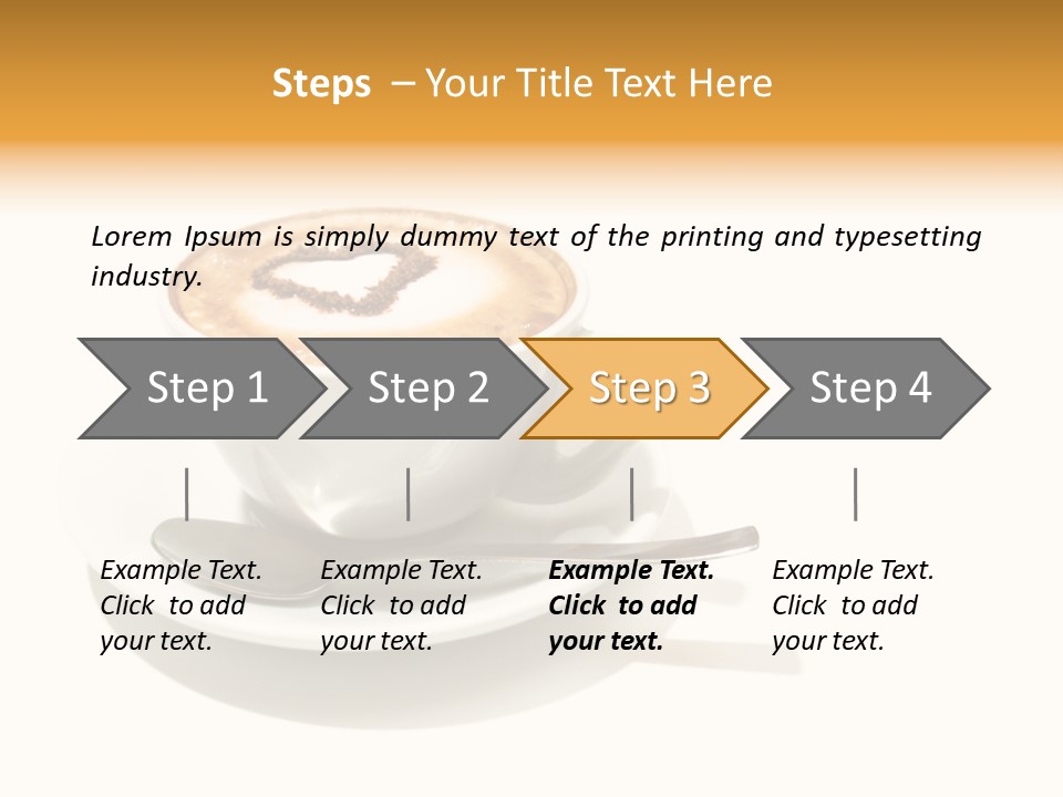 Stained Dinner Coffee PowerPoint Template