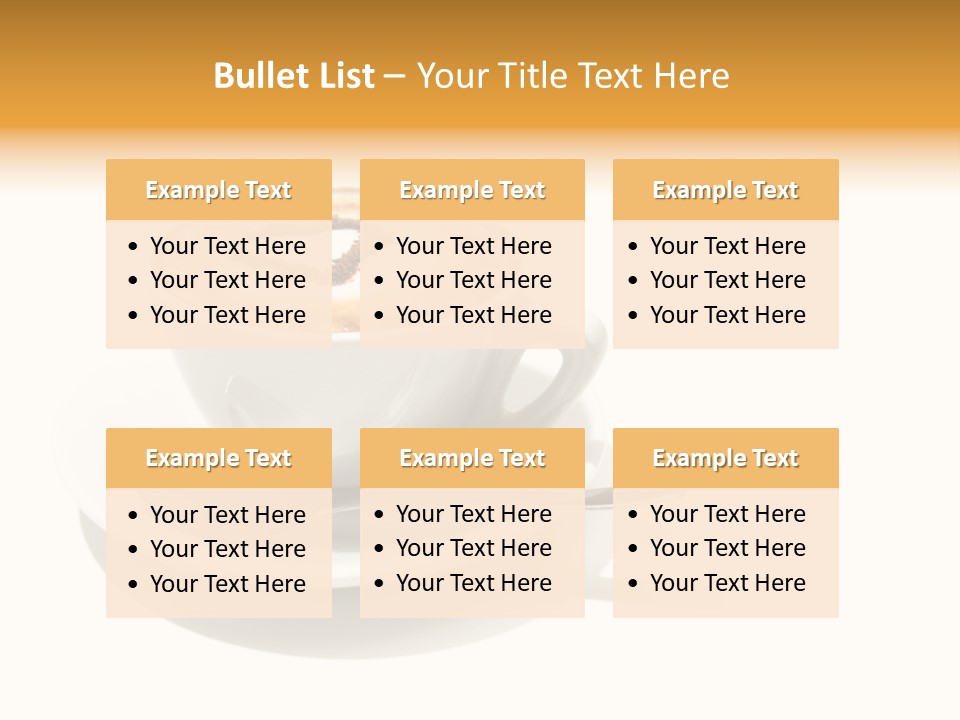 Stained Dinner Coffee PowerPoint Template