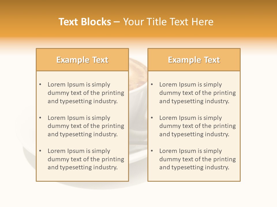 Stained Dinner Coffee PowerPoint Template