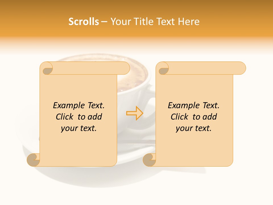 Stained Dinner Coffee PowerPoint Template