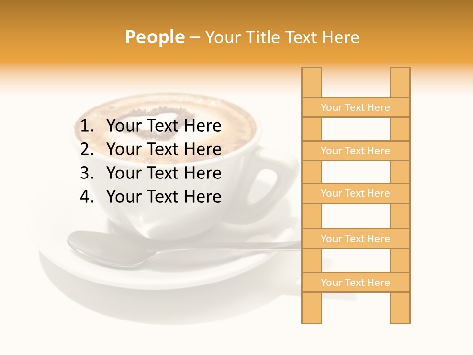 Stained Dinner Coffee PowerPoint Template