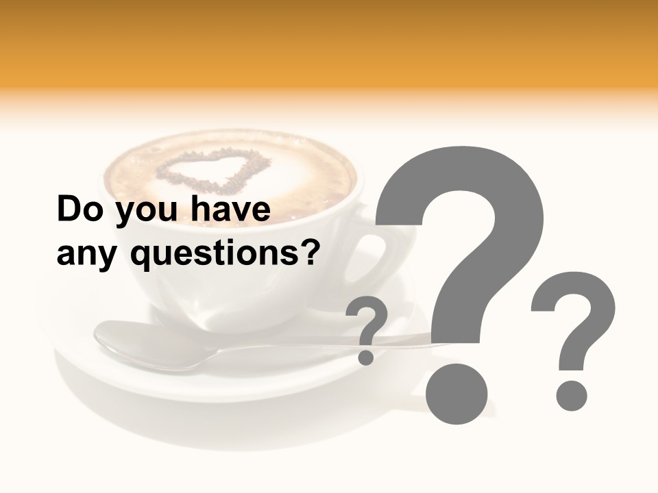 Stained Dinner Coffee PowerPoint Template